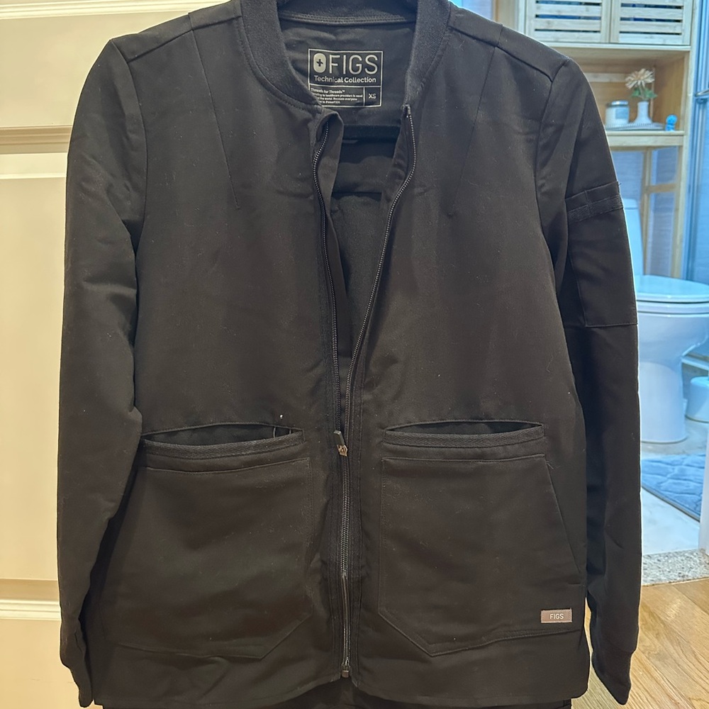 Figs Black Lightweight Jacket